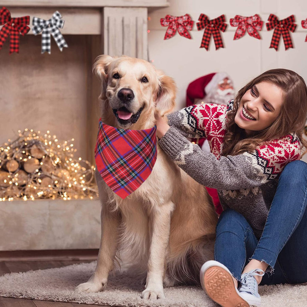 STMK dog bandana wearable daily use with soft cotton fabric.