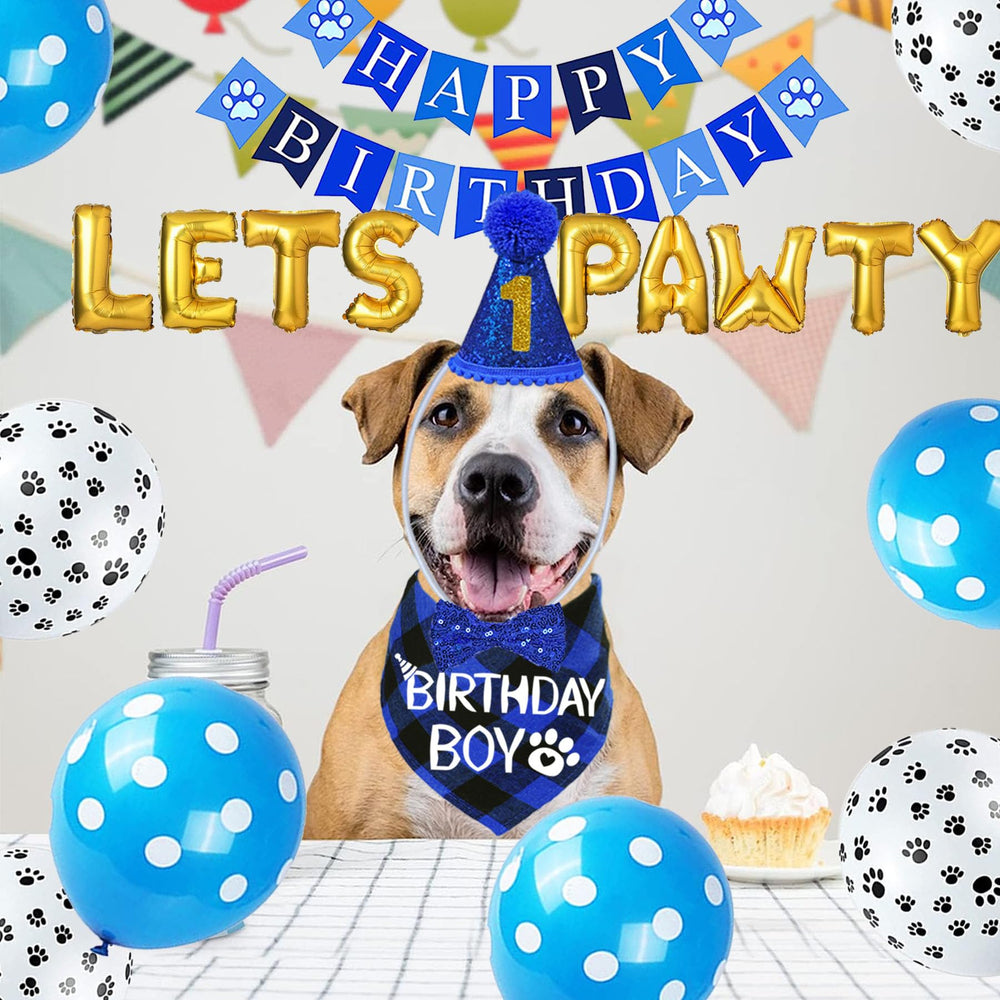 STMK dog birthday banner 48inch for wall decor