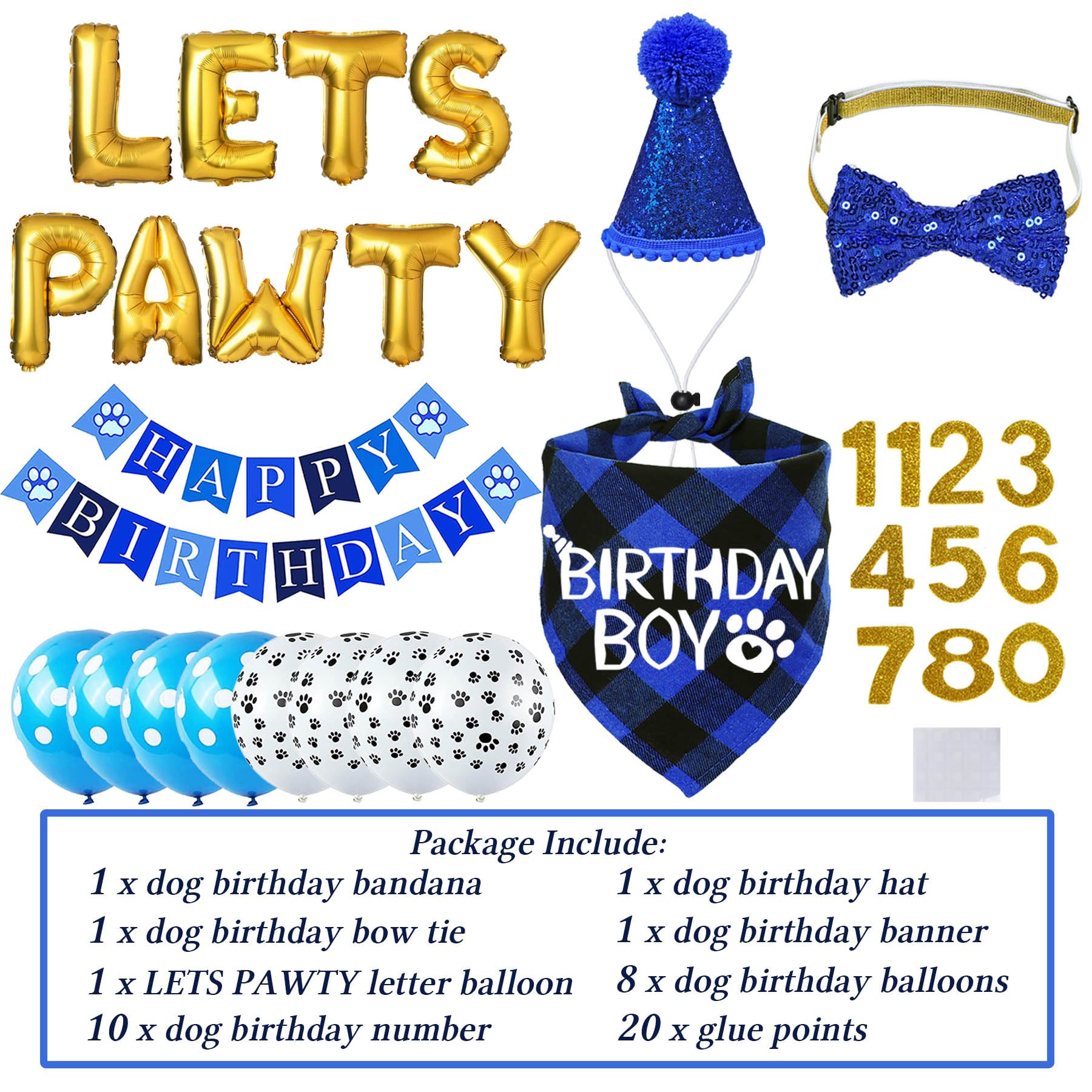 STMK dog birthday bow tie soft material for comfortable wear
