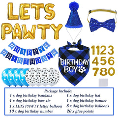STMK dog birthday bow tie soft material for comfortable wear
