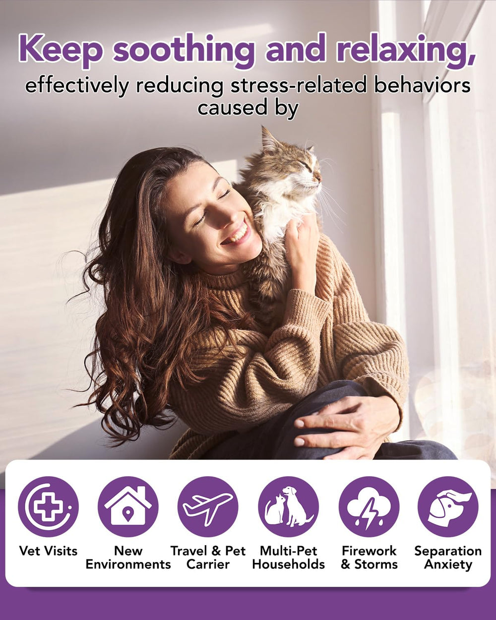 Storane calming collar gray 4-pack on display highlighting long-lasting pheromone release