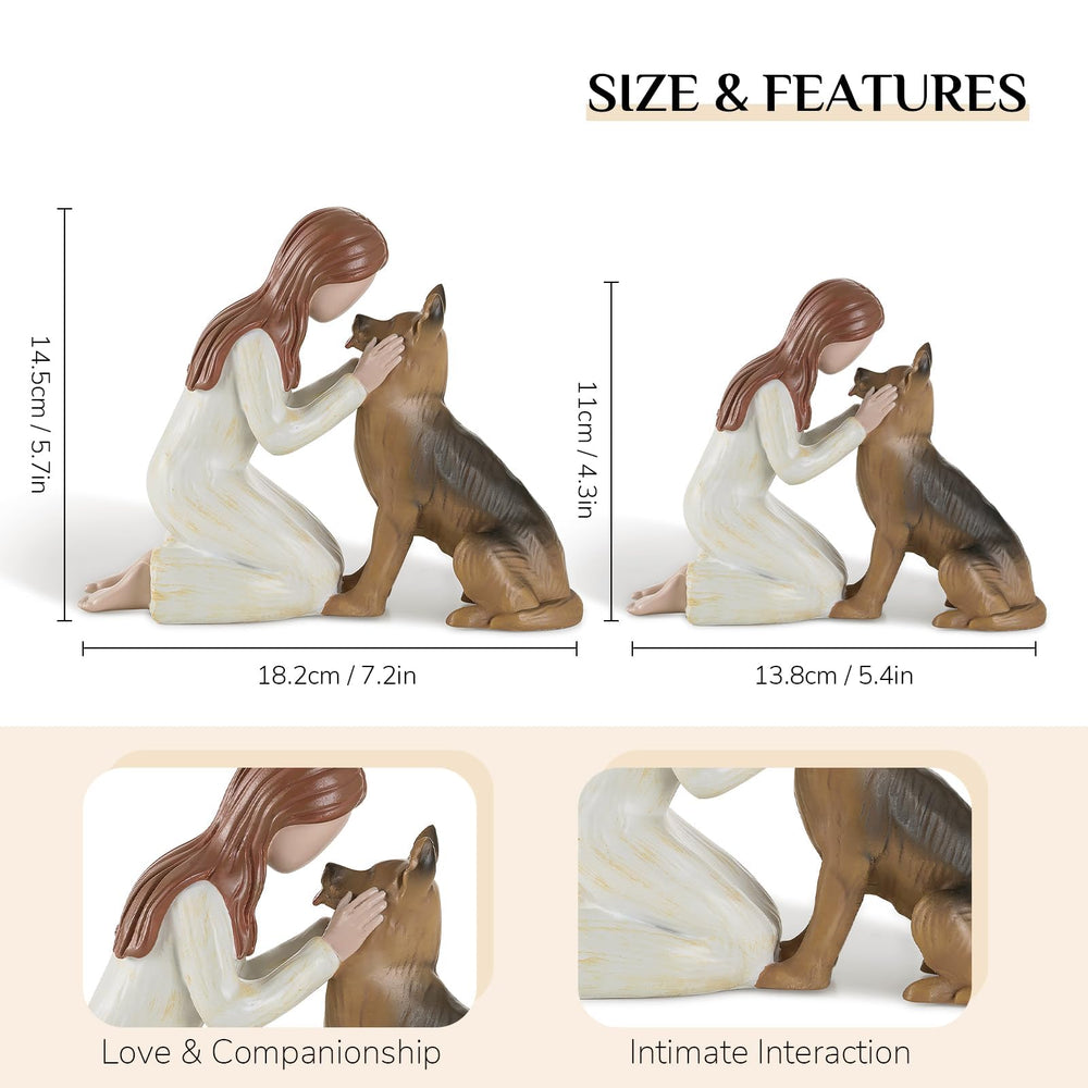 Storieme German Shepherd figurine-display offers a thoughtful keepsake for dog lovers.