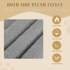 Stpiatue dog hoodie sleeve cuff detail illustrating secure fit