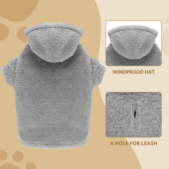 Stpiatue medium dog hoodie back length 16in for perfect fit