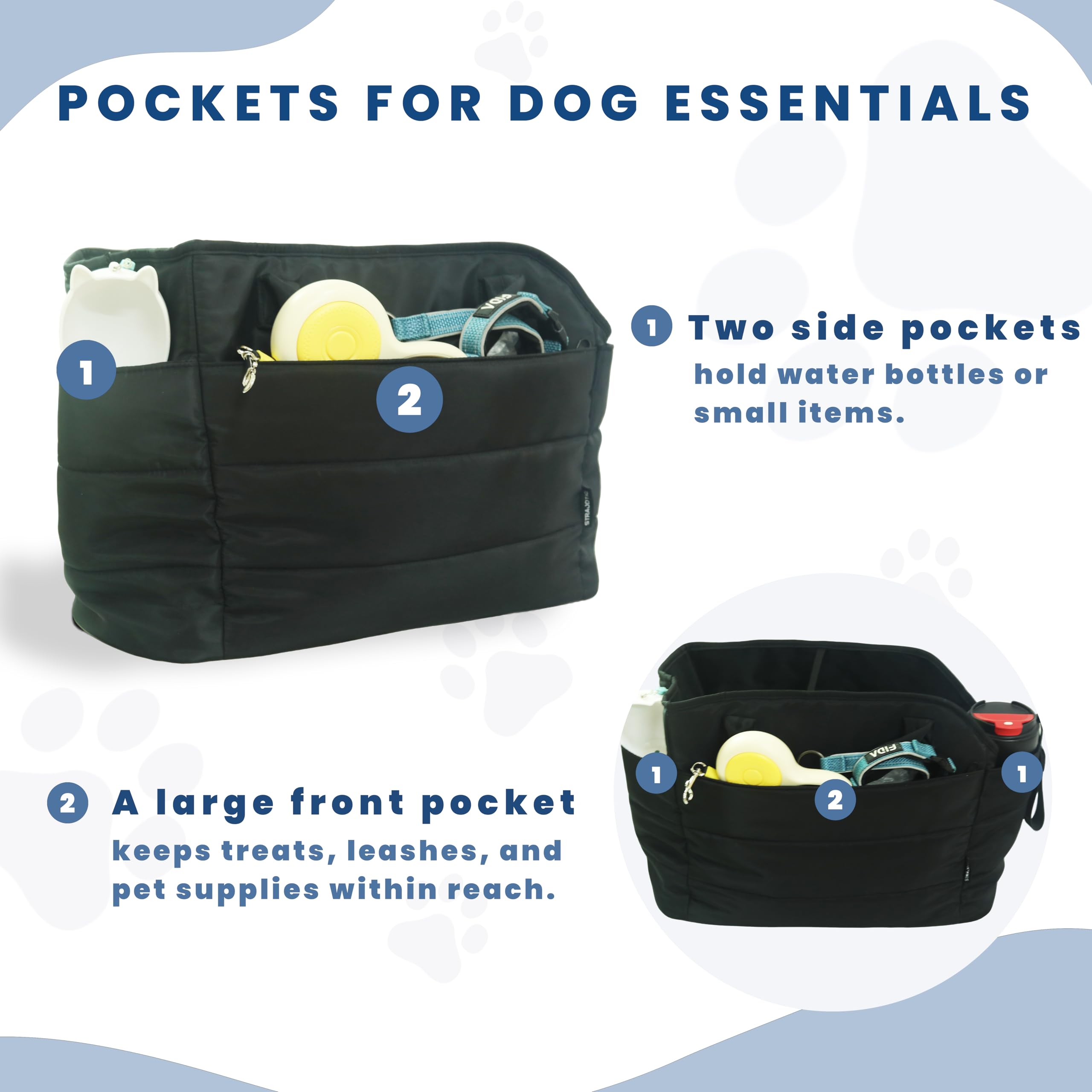 STRAODTIC Water-resistant puffed exterior resists spills for daily adventures.