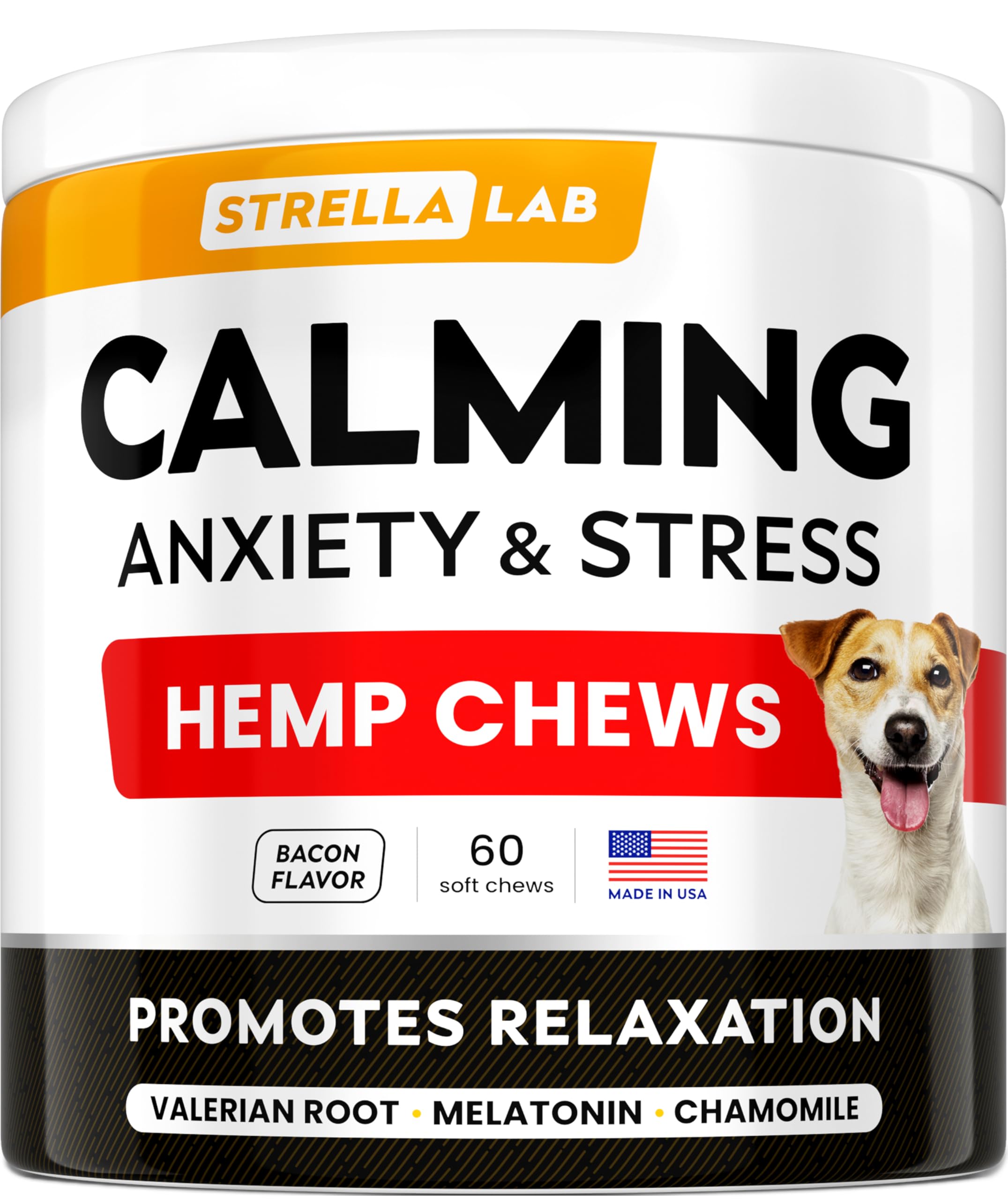 STRELLALAB calming chews dog bag—portable calming solution during events