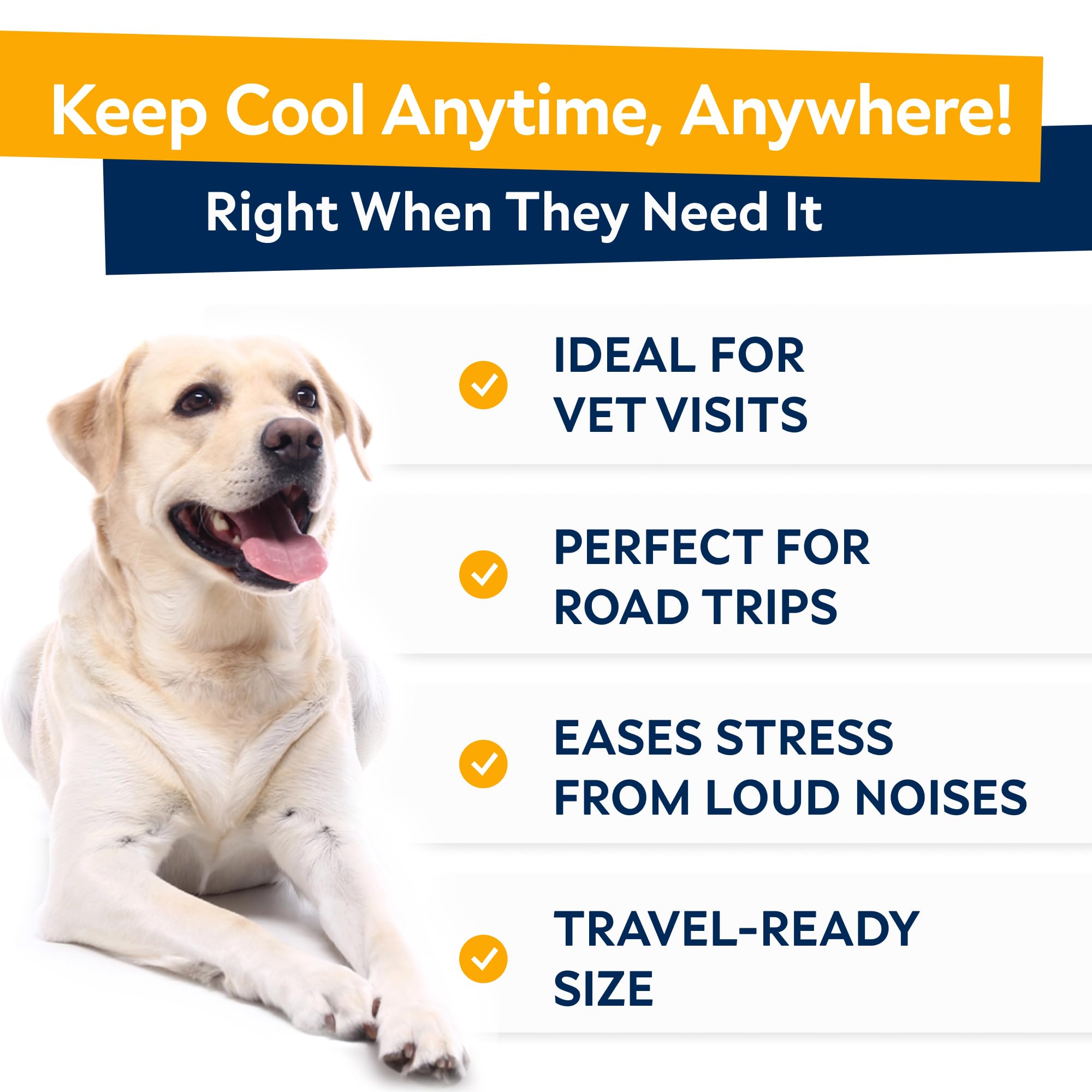 STRELLALAB calming chews soft-texture close-up highlights easy administration