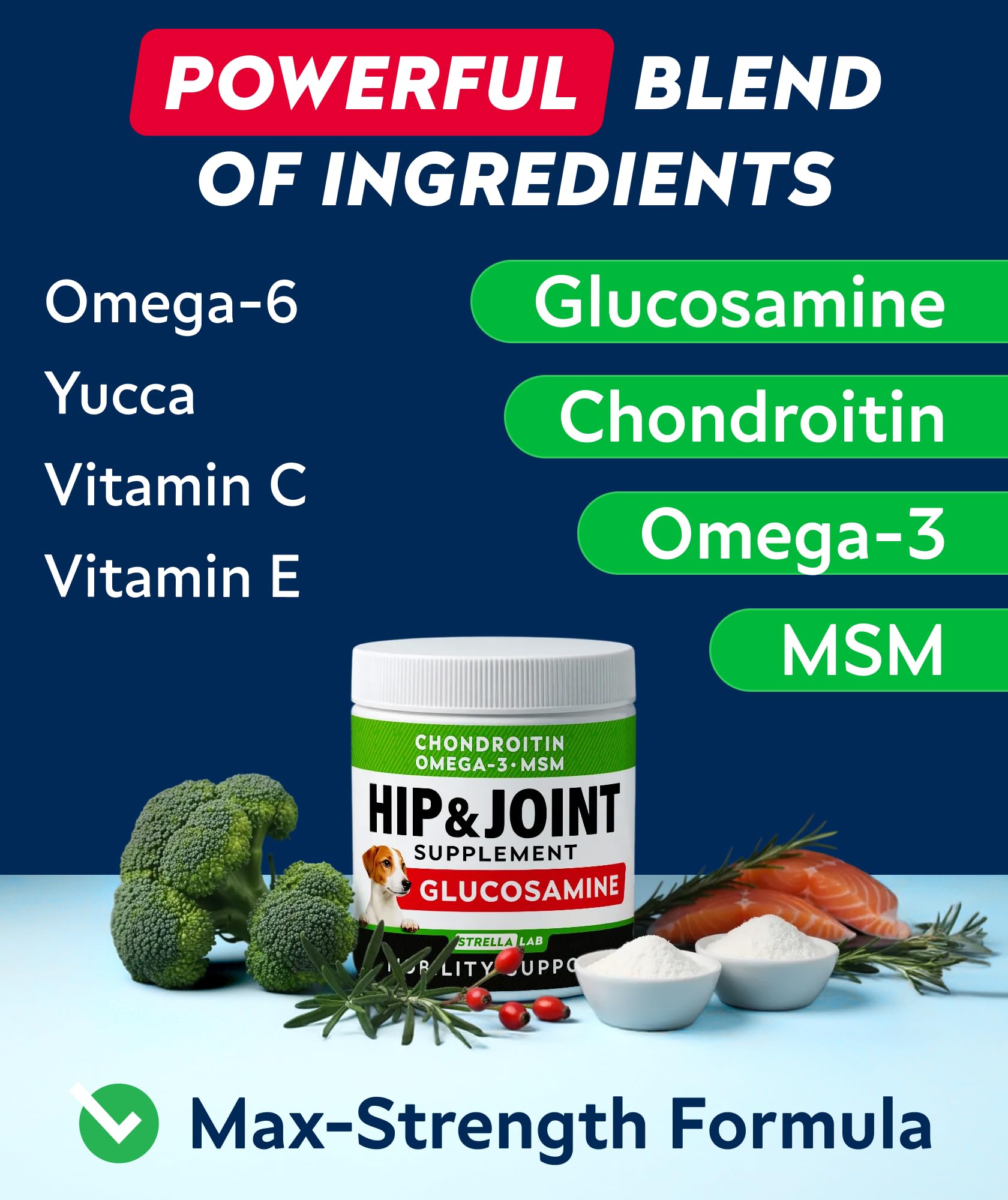 STRELLALAB chondroitin MSM blend promotes flexible movement