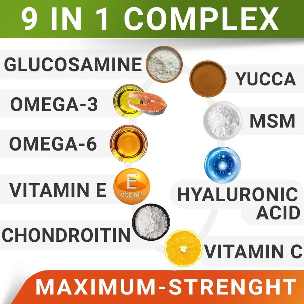 Strellalab vet-approved blend chews close-up with glucosamine chondroitin MSM.