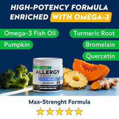 STRELLALAB fish oil pumpkin enzymes ingredients; omega-3 rich care.
