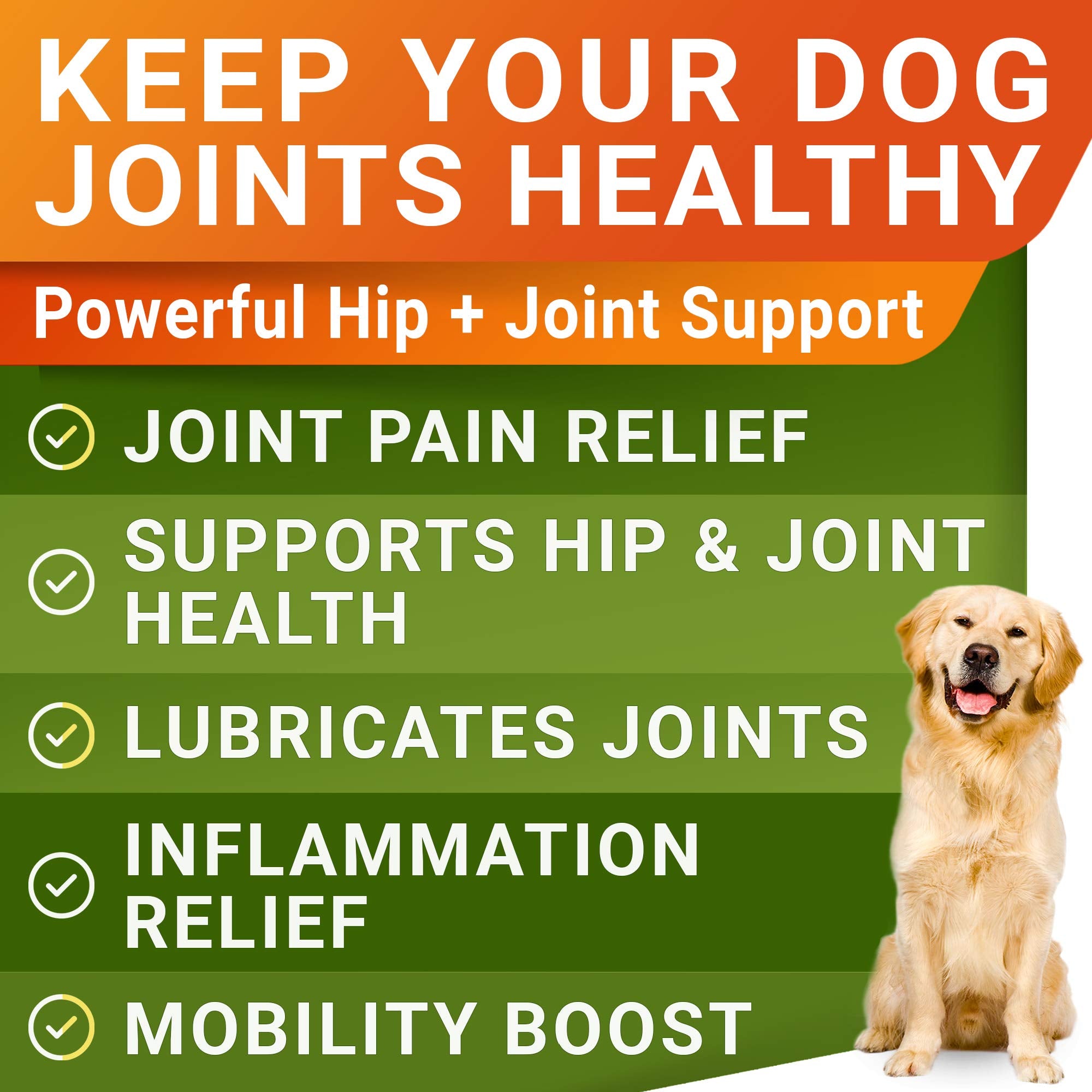 STRELLALAB glucosamine-dogs-omega-3-fish-oil highlights support for joints and coat.