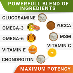 STRELLALAB glucosamine-dogs-pain-relief-chews imply potential anti-inflammatory support.