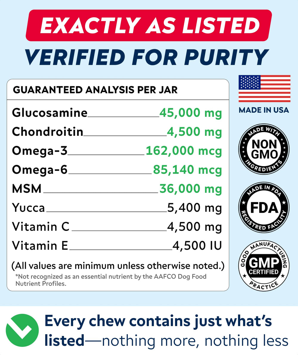 STRELLALAB large-dog joint care chews for daily routine