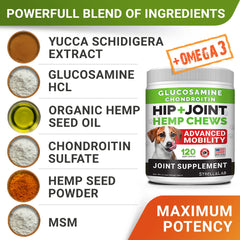 STRELLALAB hip and joint supplement packaging emphasizes USA-made quality and savings.