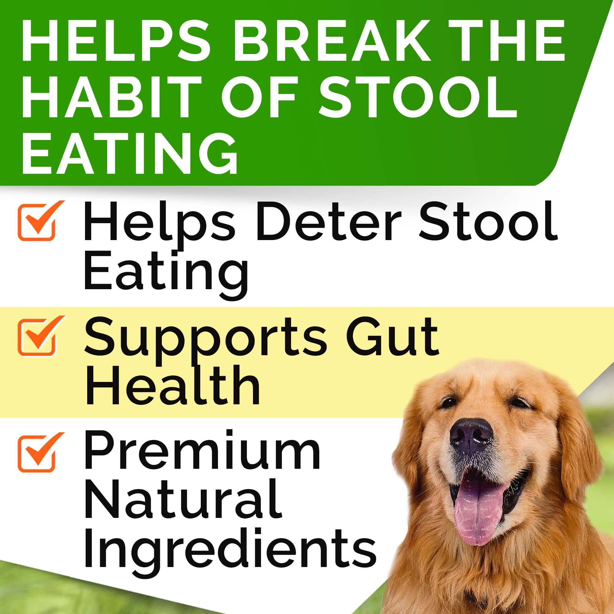 STRELLALAB No Poo Treats digestive-enzyme formula in bite-sized soft chews