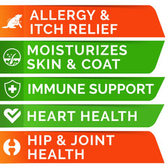 STRELLALAB Omega 3 dog chew for itch relief and comfort.