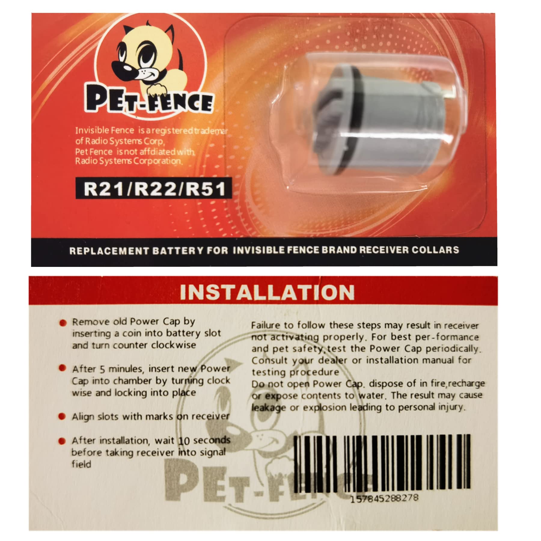 STRENG-CELL batteries tested for quality ensure dependable collar operation.