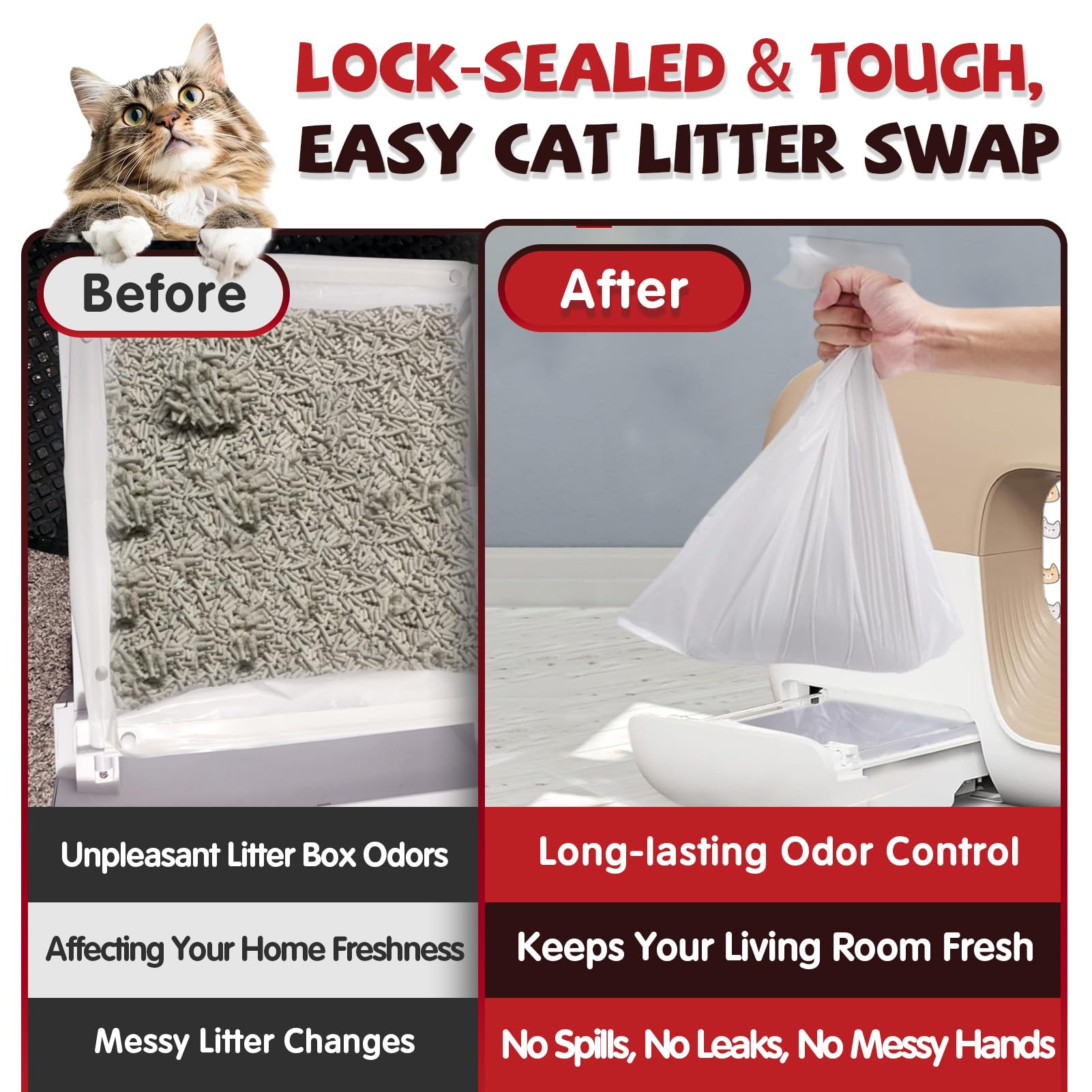 StreytoTek Petsnowy 120-pack illustrates two-week use per bag.