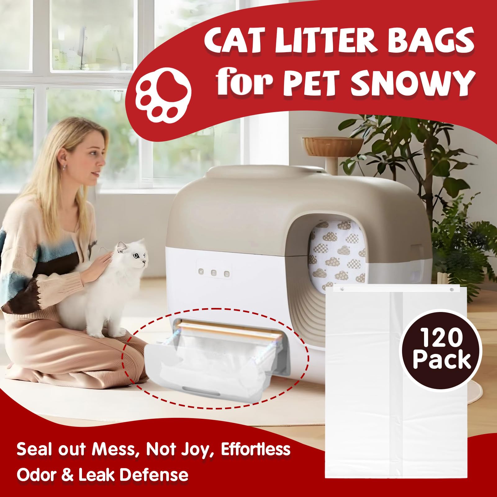 StreytoTek Petsnowy thickened material shows tear-resistant liner for durability.