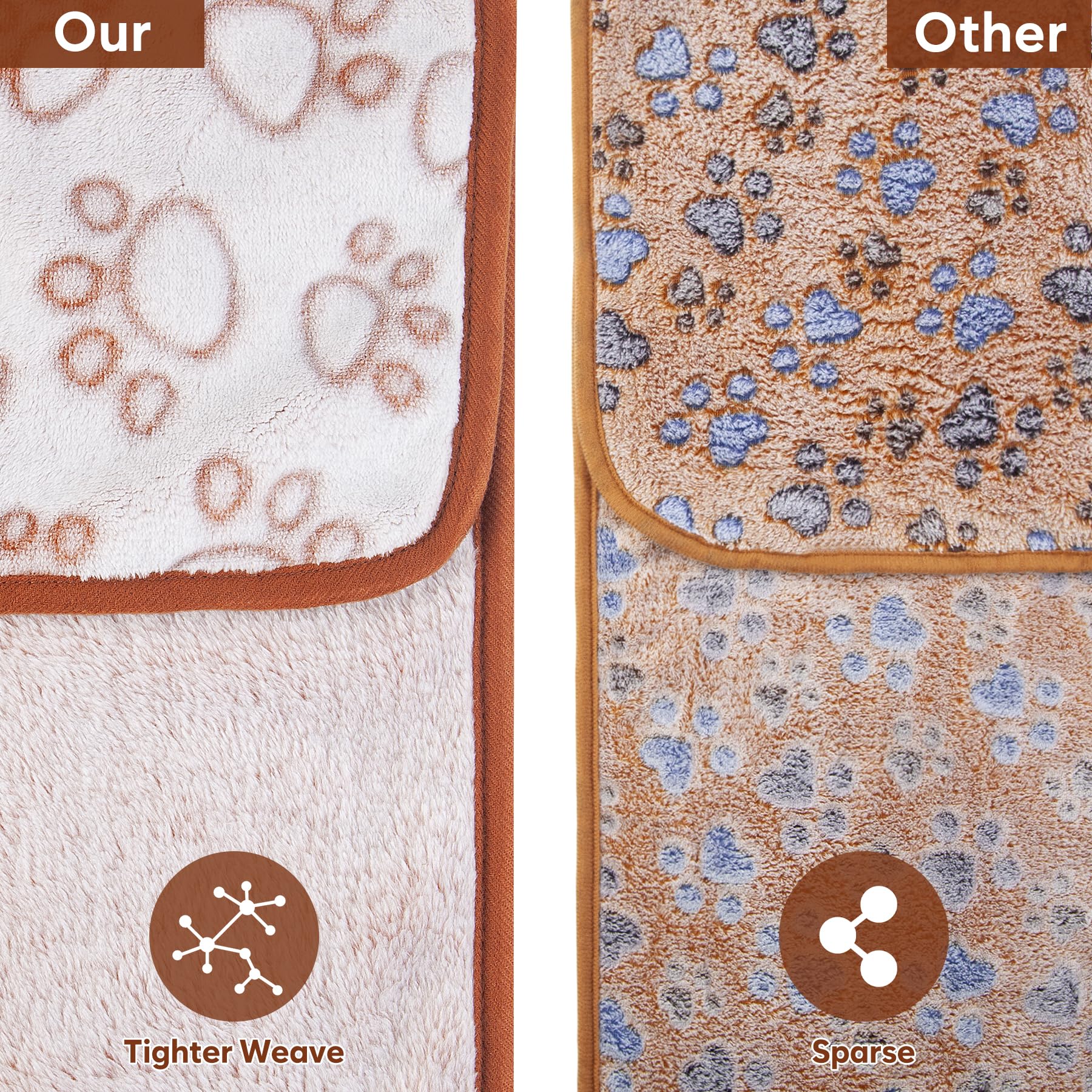 Dog nap time on Stuffed blanket offers a soft resting surface.