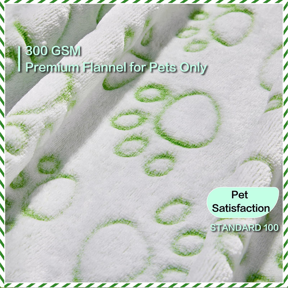 Stuffed green soft puppy blanket back in solid green for daily lounging.