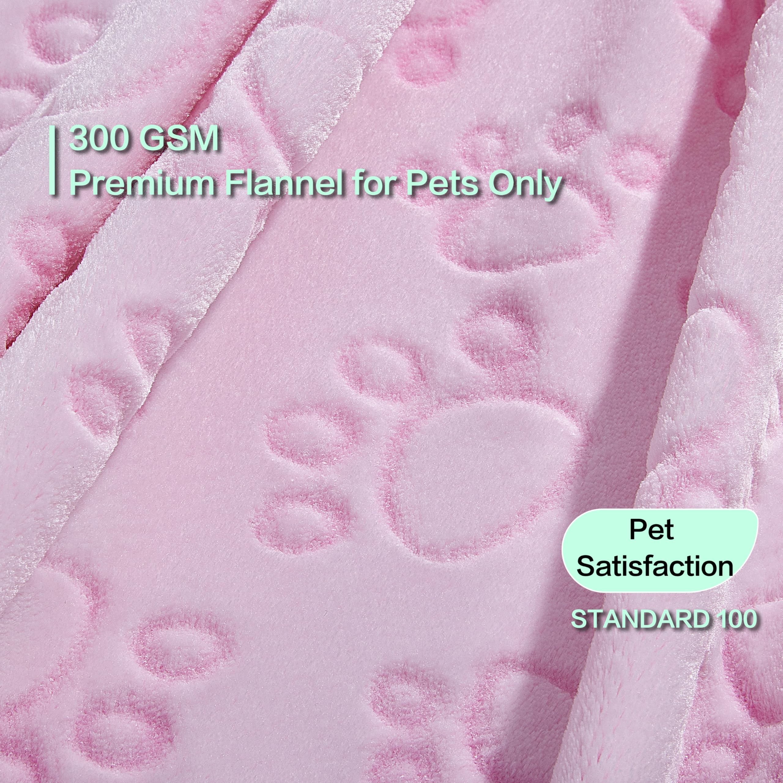 Stuffed pink cat blanket paw-print design promotes playful, comforting naps