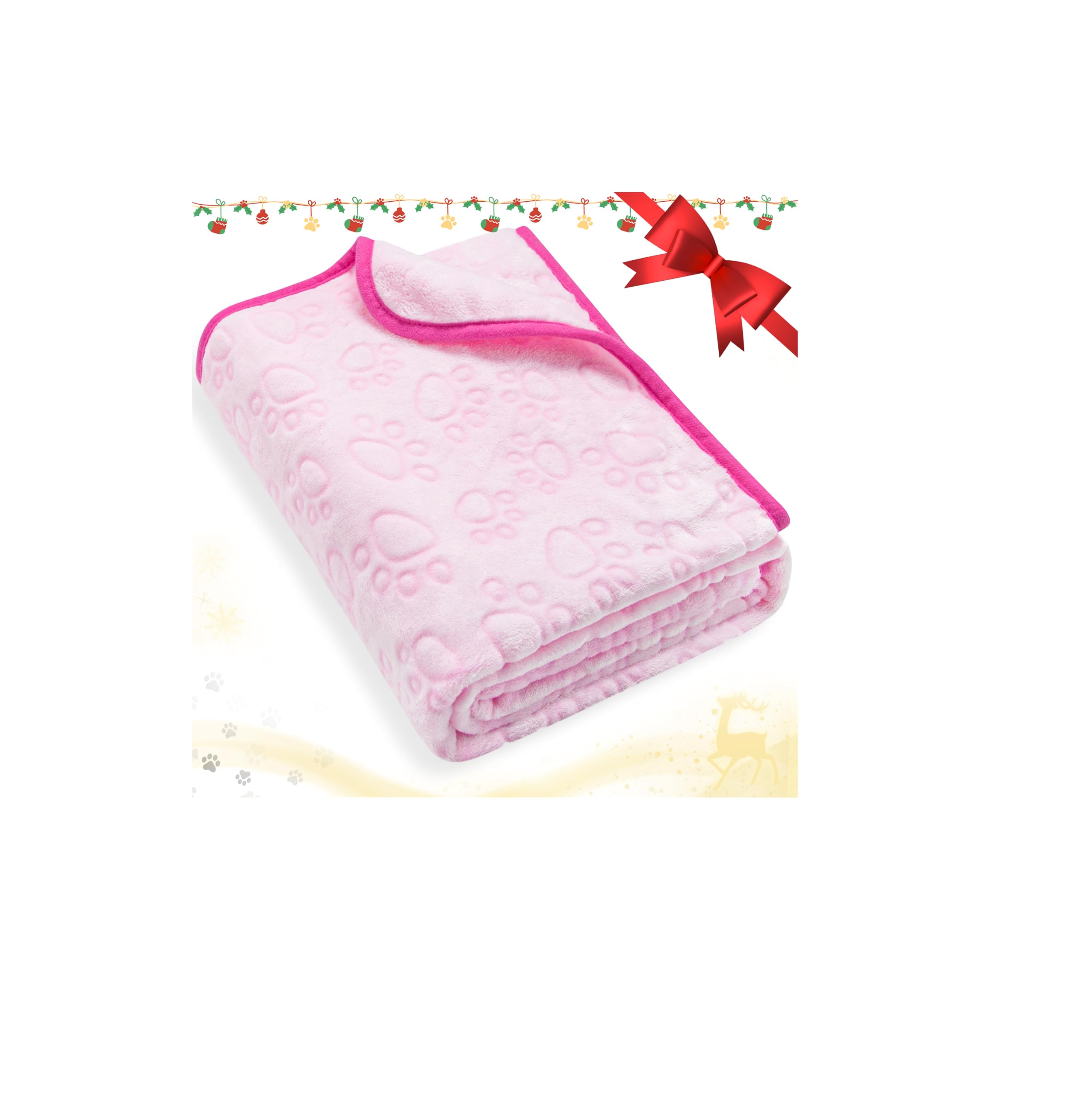 Stuffed pink cat blanket top view shows cozy fleece for snug naps