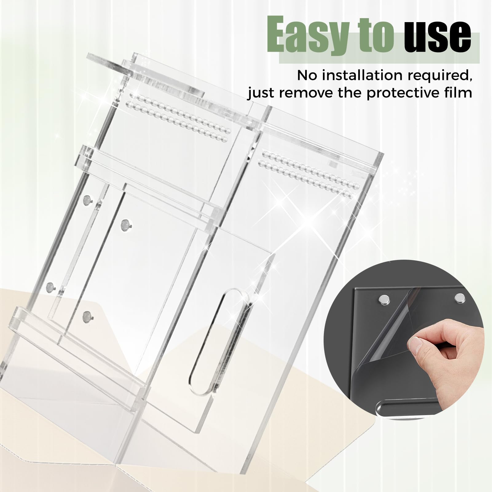 StyEdEk Jumping Spider Enclosure crystal-clear 360° view for observing pets.