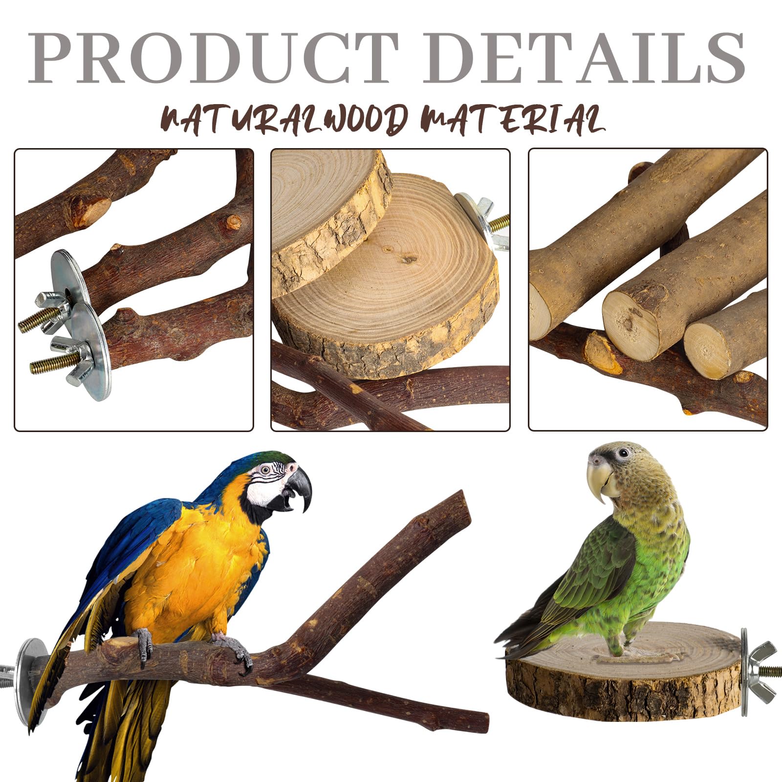 styedek tool-free-install perch with built-in bolts for quick cage setup
