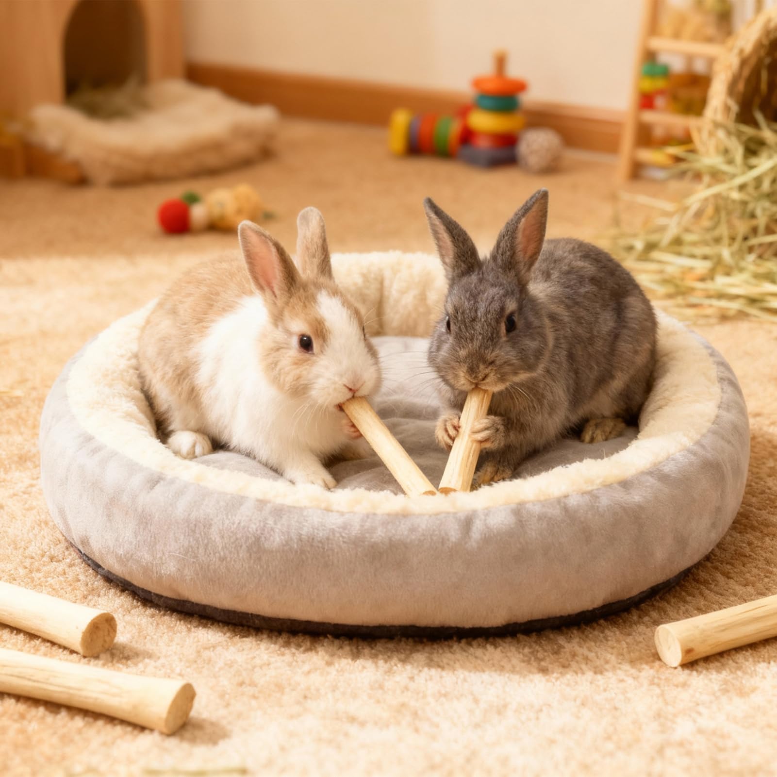 StyEdEk chew for rabbits, guinea pigs, hamsters shows varied chewing options