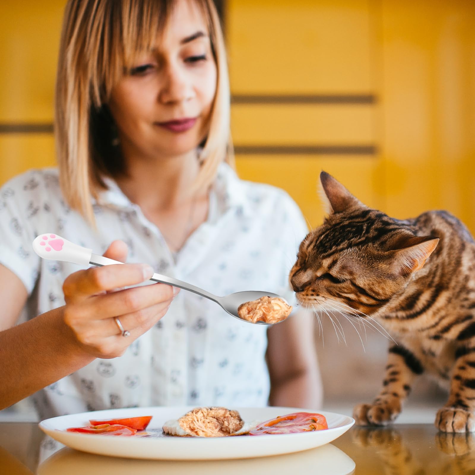 Styquenzer wet and dry food spoon suits small pets and kitchen tasks