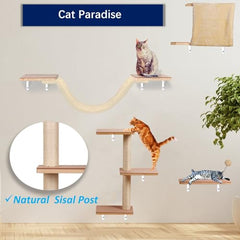 Sublimei sisal-scratching-post-ladder offers claw exercise and playful exploration