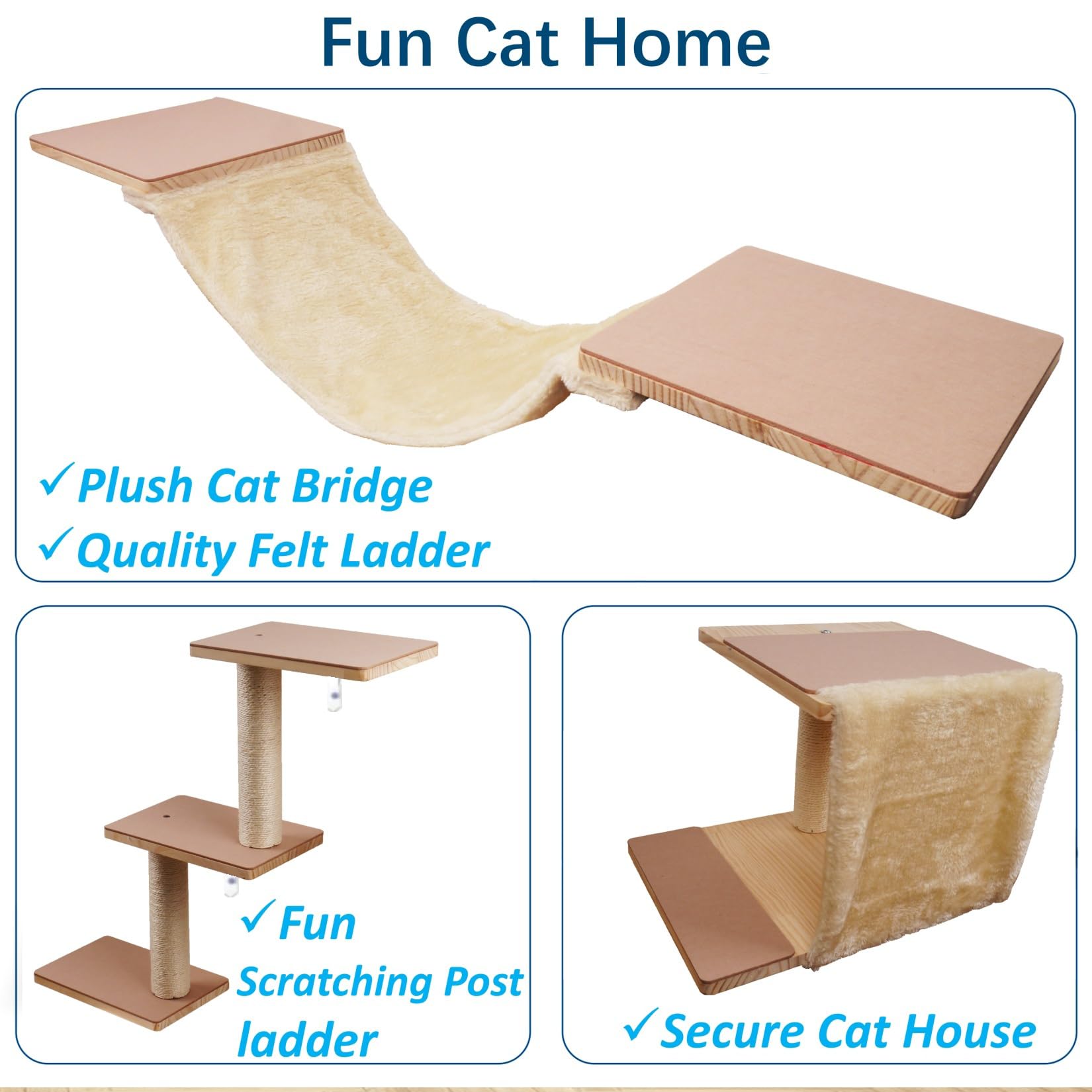 Sublimei wall-mount-cat-furniture blends with decor while saving floor space