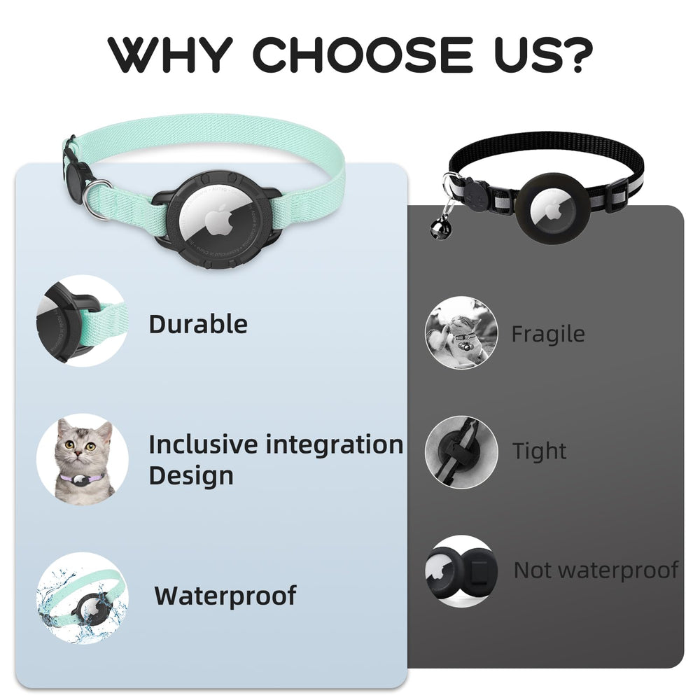 Sucegi AirTag Cat Collar on outdoor walk conveys lightweight comfort