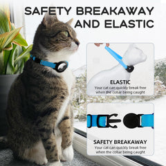 Sucegi AirTag Cat Collar side-adjustment shows easy custom fit for growing pets
