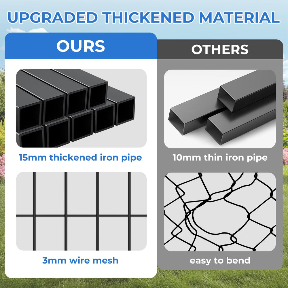 Suchown dog kennel quick-install bolts illustrate easy setup