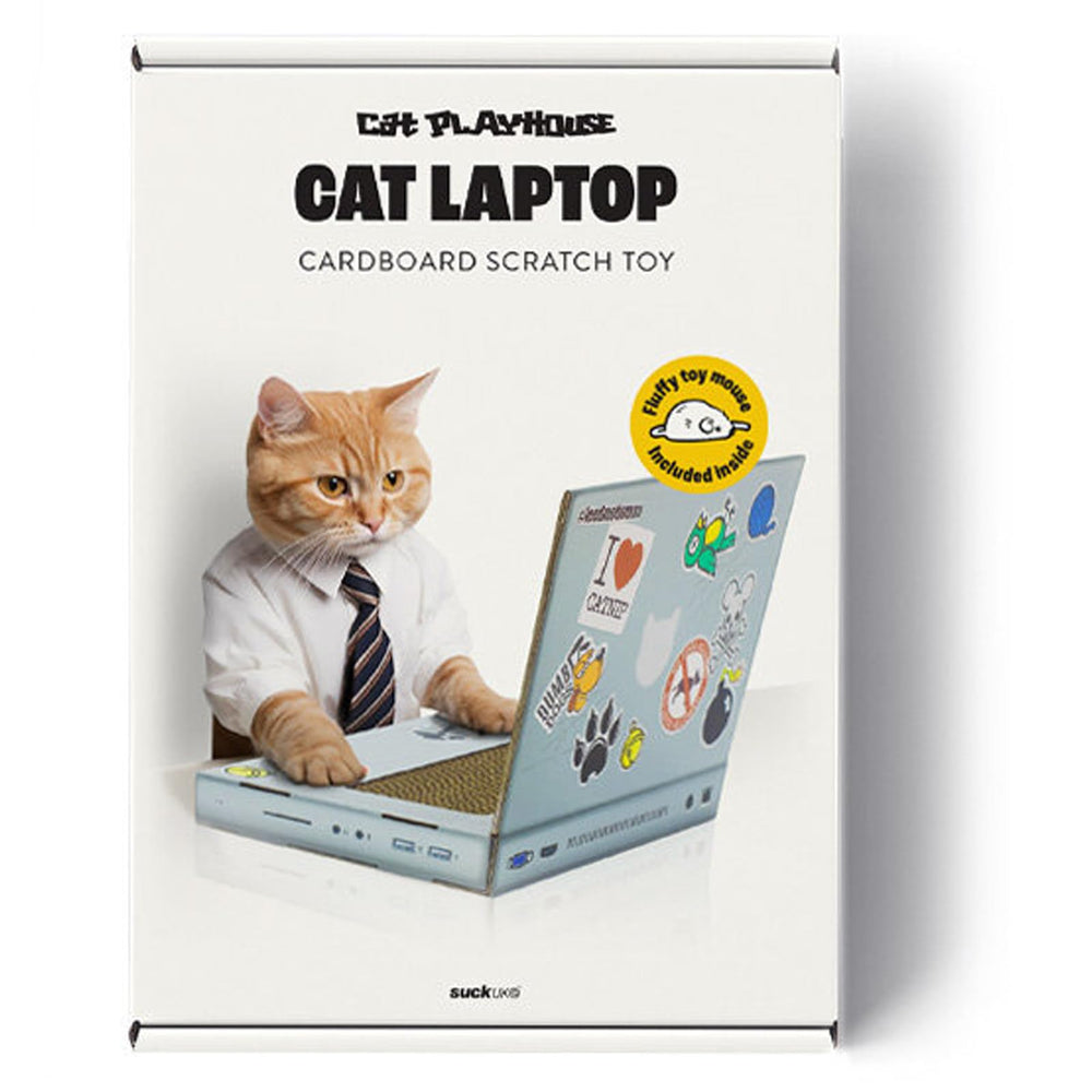 Suck UK Cat Laptop compact design fits cozy cat corners and small spaces.