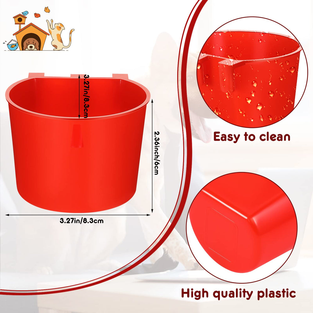 Suclain red water dispenser with back hook for simple hanging and access.