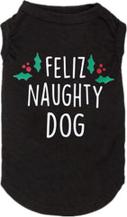 SUEOSU Christmas dog shirt front view in black large for festive photos and comfort.