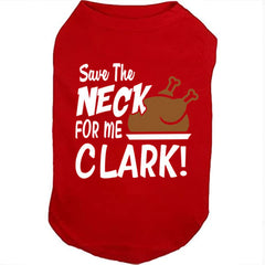 SUEOSU Christmas dog shirt red front view, cozy warmth and festive appeal