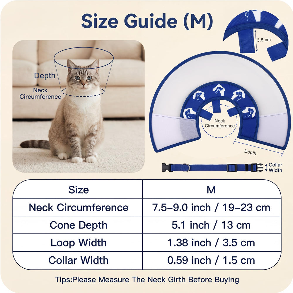Sufisat Cat Cone Recovery Collar easy to clean with mild soap