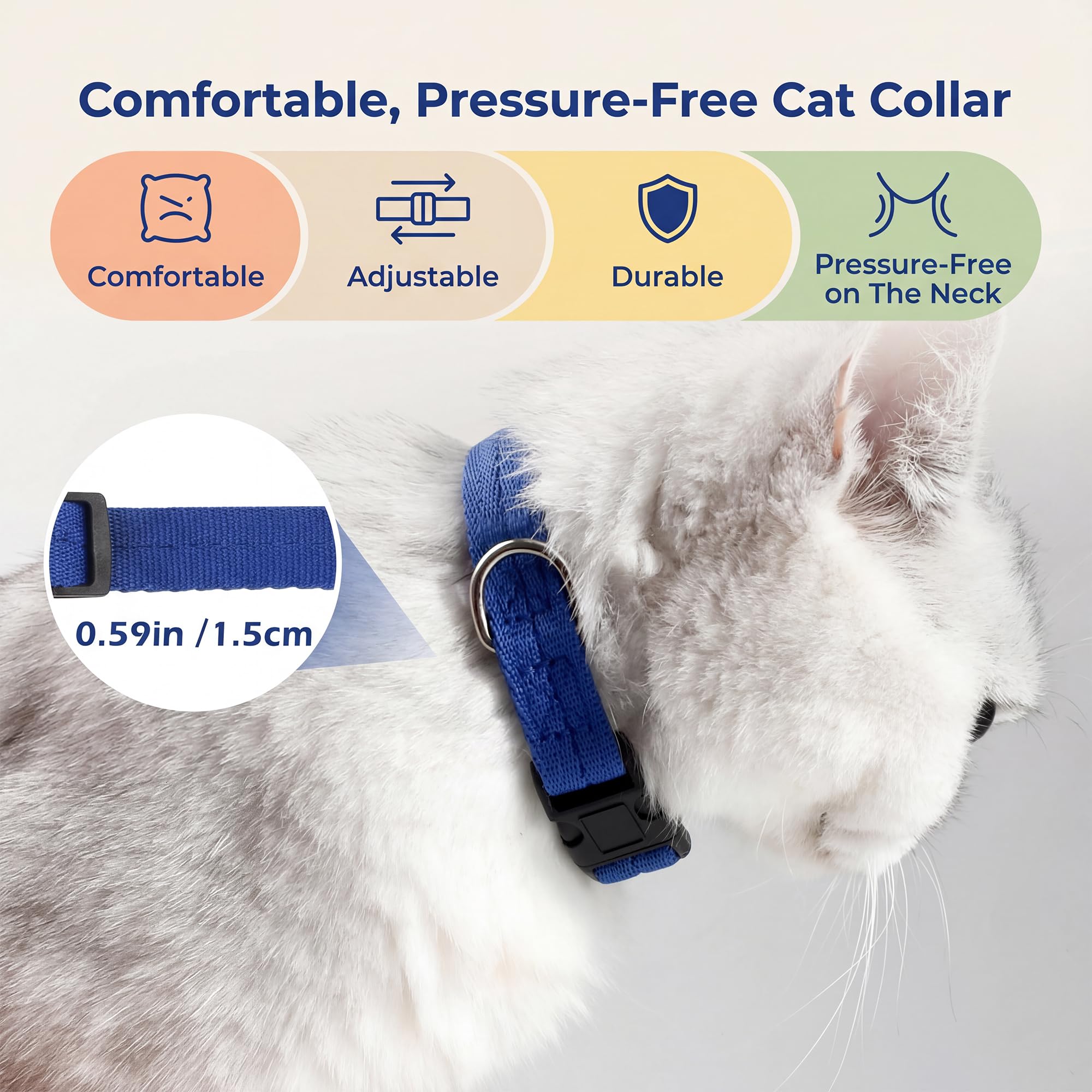 Sufisat Cat Cone Recovery Collar water-repellent material handles daily life