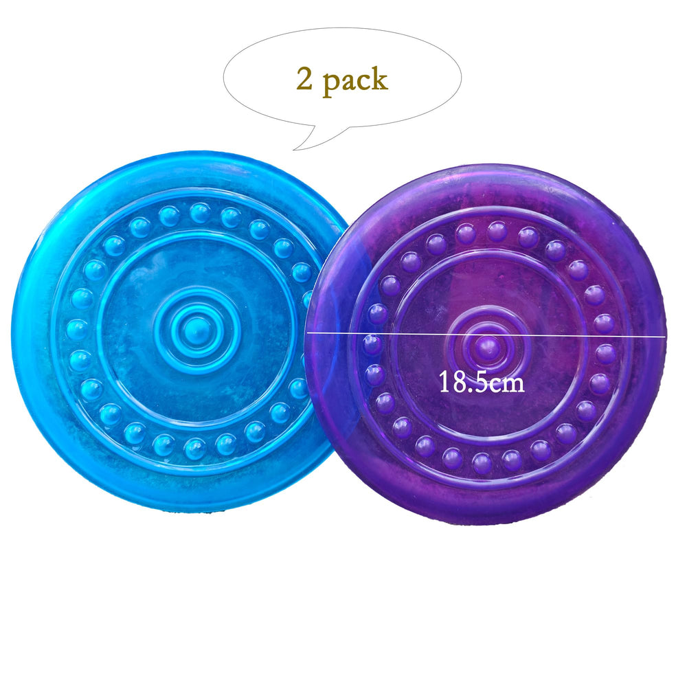 SUHEEUS translucent jelly-like disc, shines in sunlight during fetch.