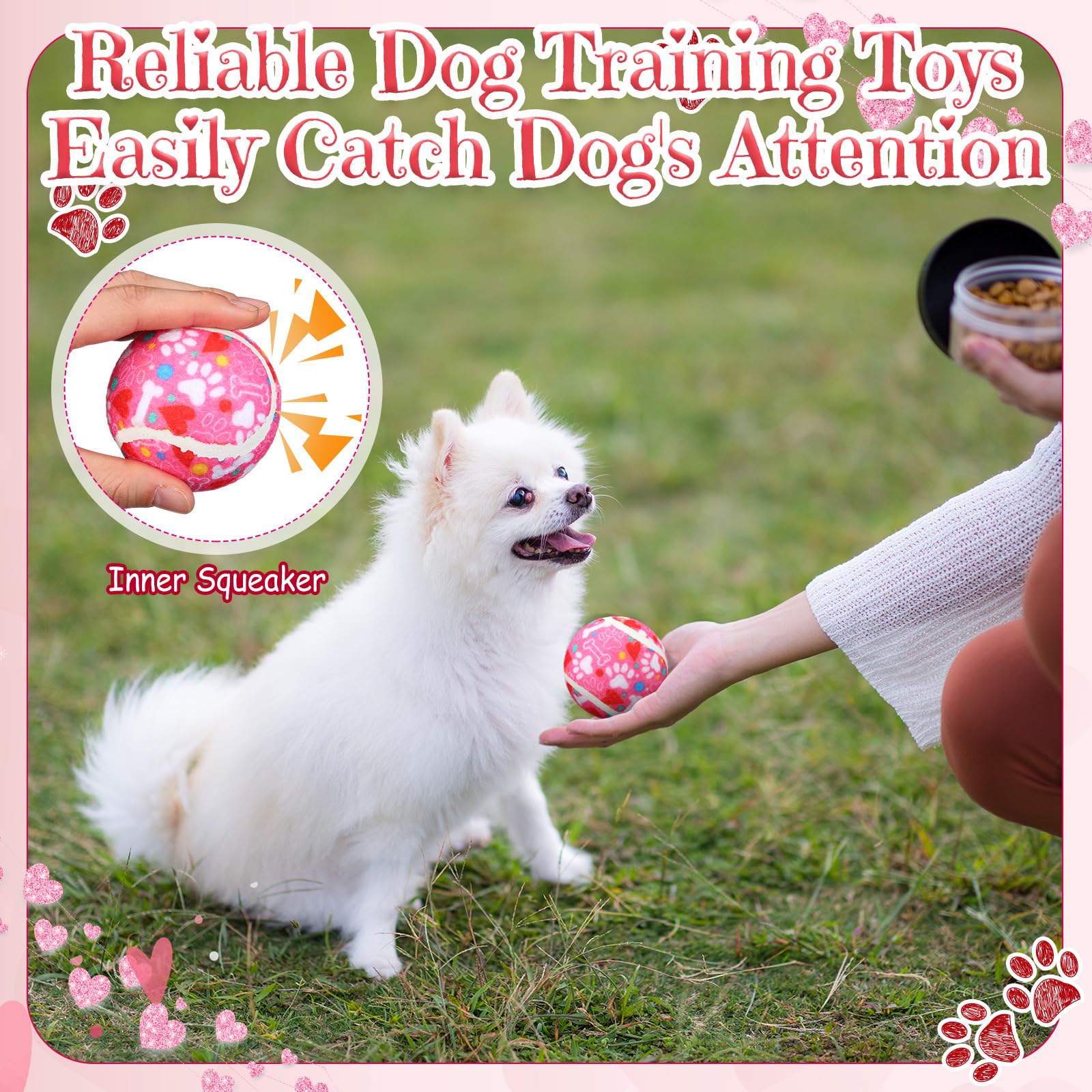 Suilung 36-piece squeaky ball pack for varied play sessions