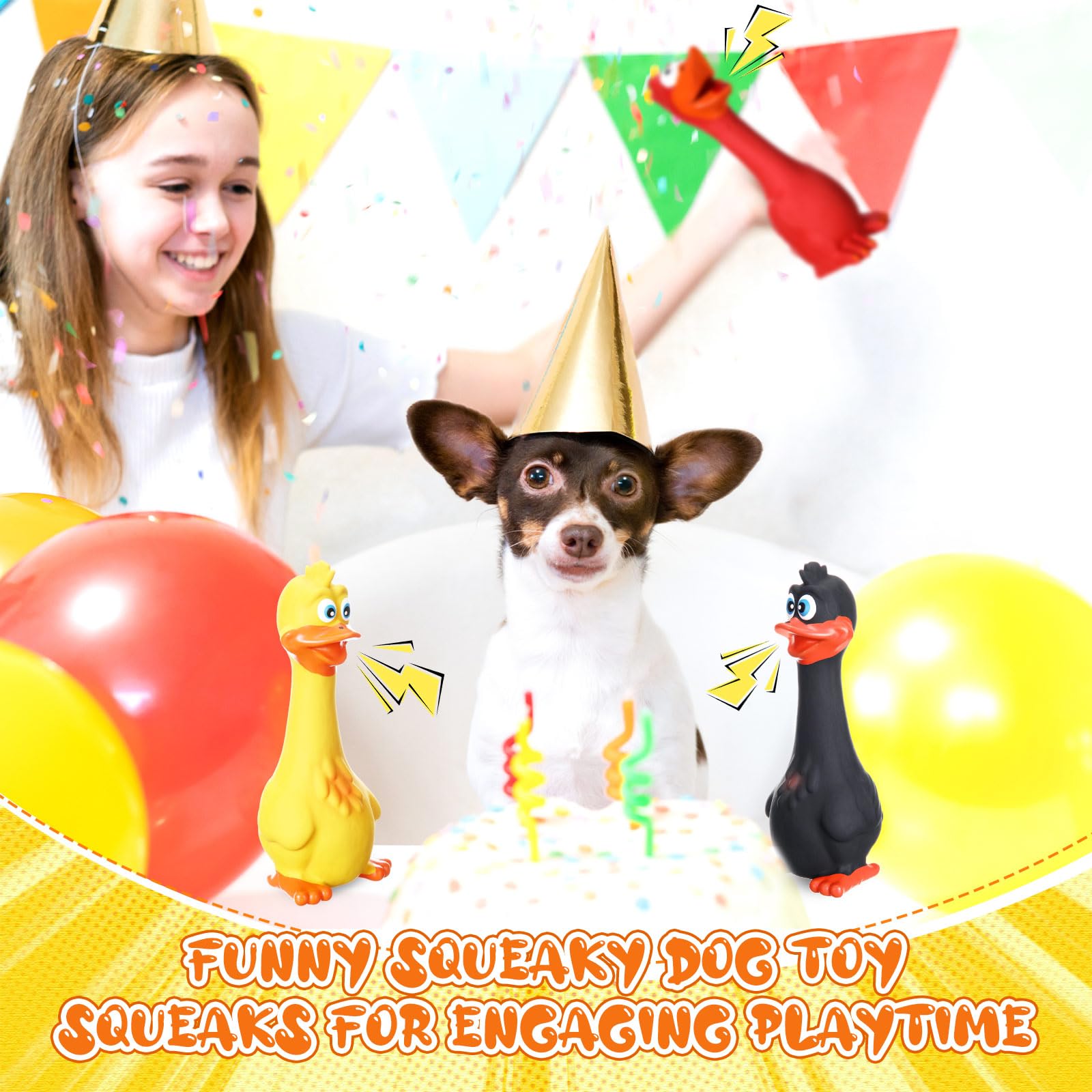 Suilung durable latex dog toy closeup highlights sturdy material.