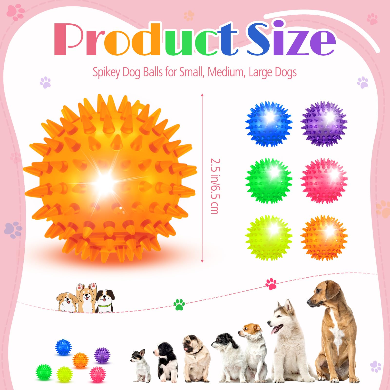 Suilung LED dog ball blue for outdoor play and interaction