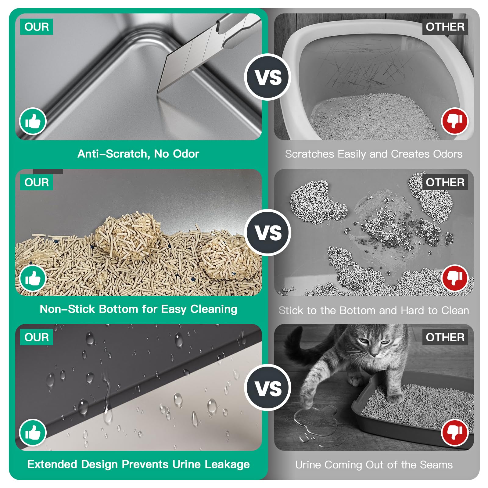Suitfeel buckle-design lid ensures lid stays secure during use.