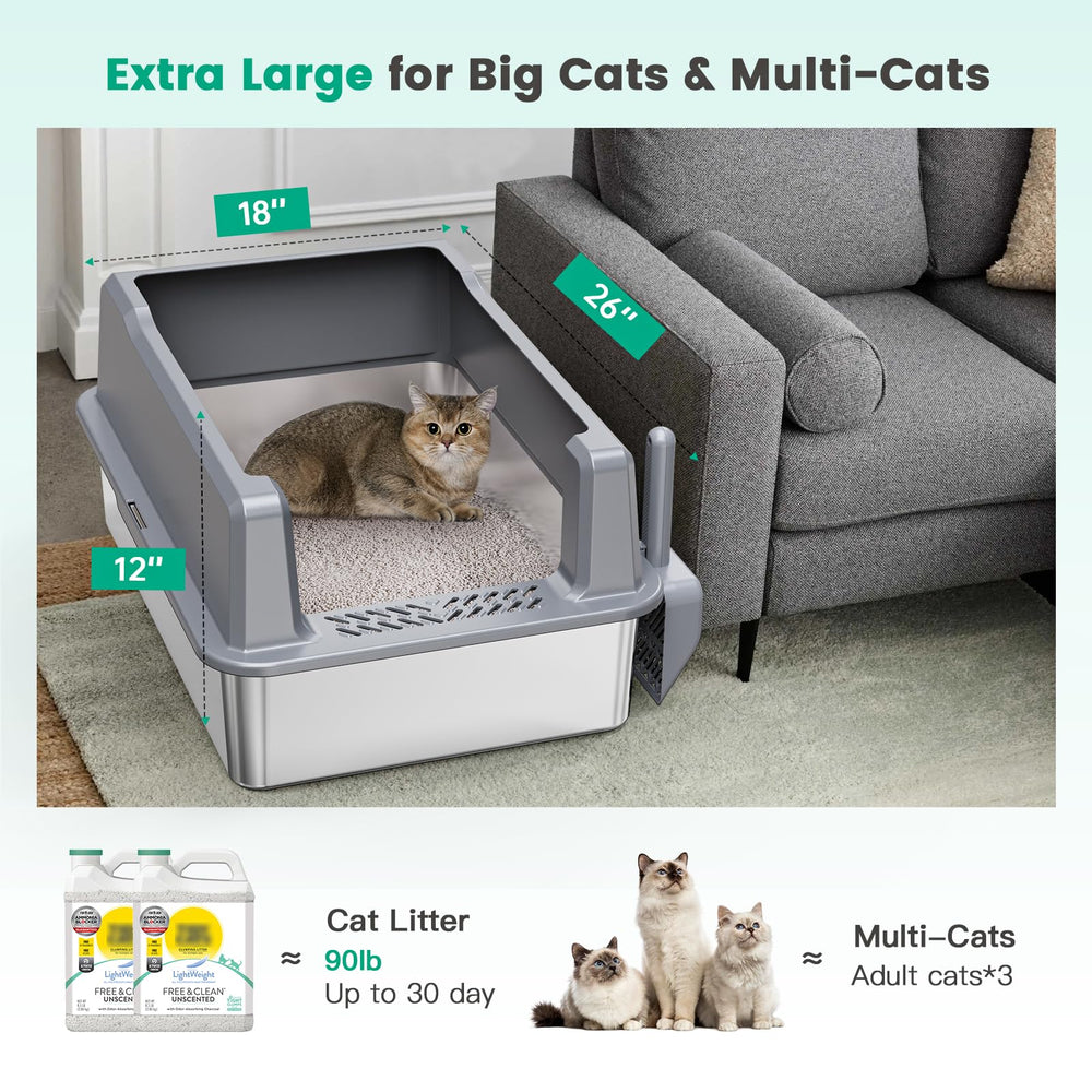 Suitfeel litter scoop included, convenient for timely litter box maintenance.