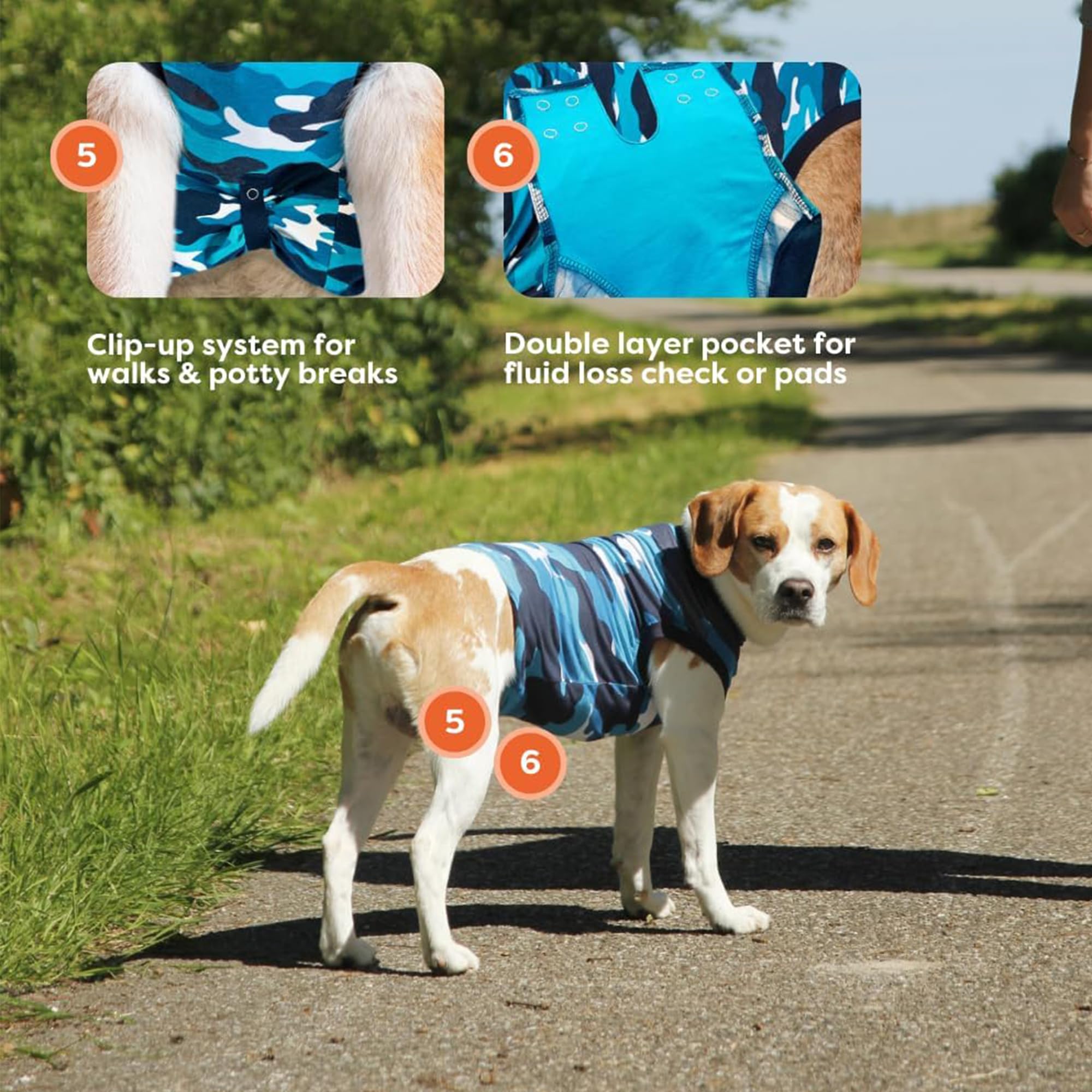 Suitical neck area shows snug comfortable coverage on the recovery suit