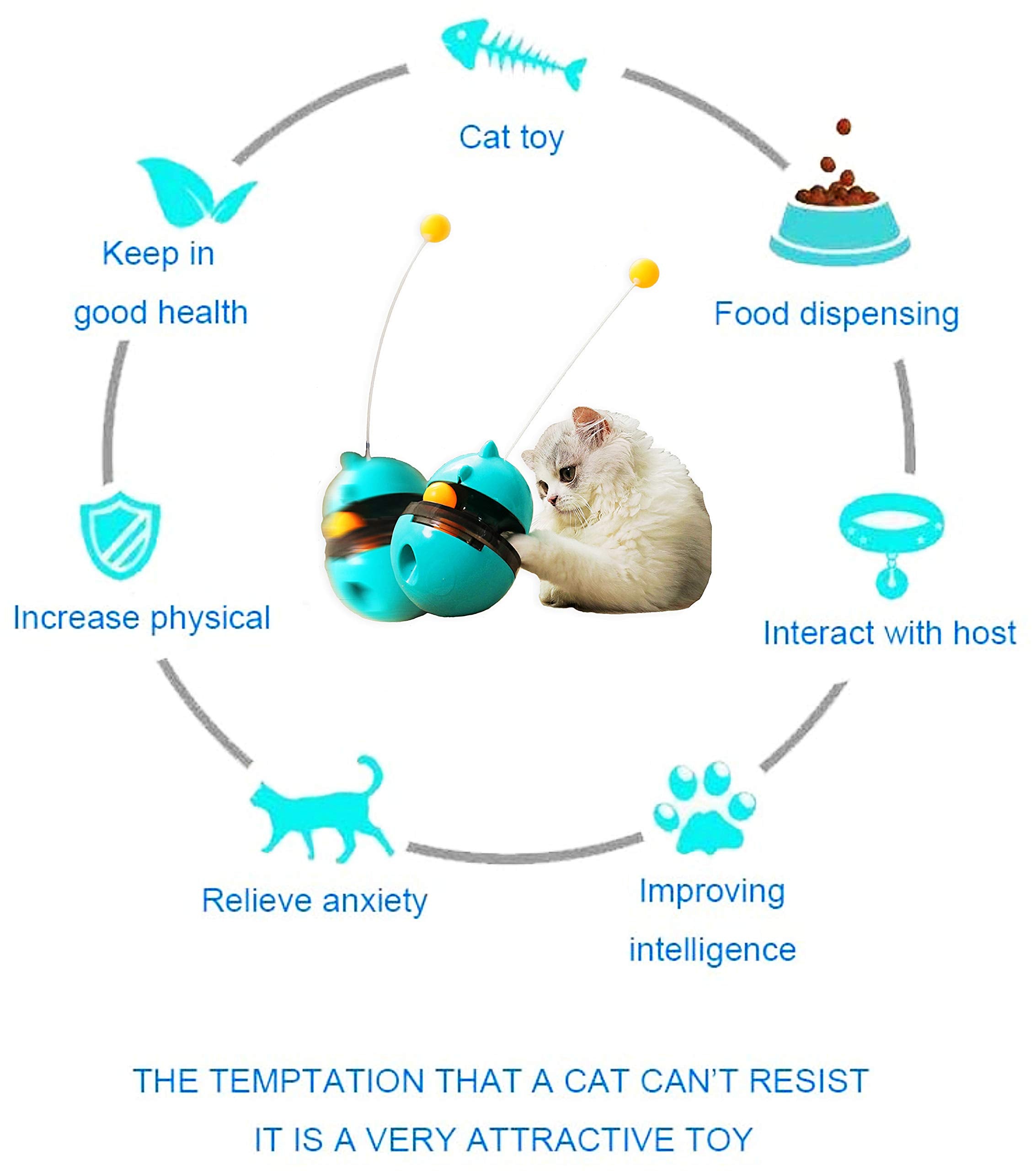 SUJAYU cat toy slow feeding action keeps cat engaged.